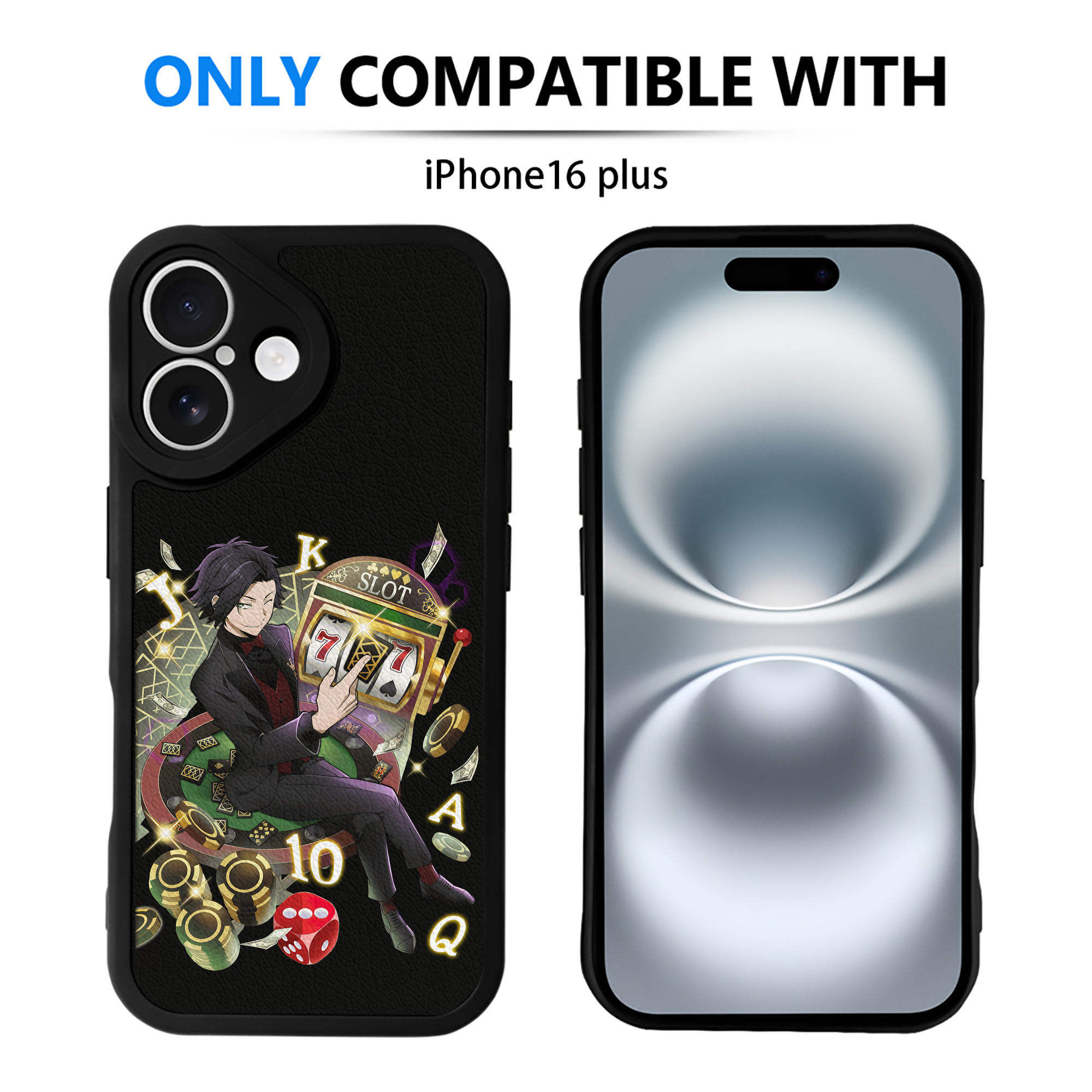 （画像用） 文豪ストレイドッグス Bungo Stray Dogs 【iPhone 16シリーズ対応】シリコンスマホケース（レザー調） 材質：シリコン
